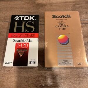 Vintage Scotch T-120 Pro Camera Extra-High Grade [VHS] For Camcorder / VCR Tape